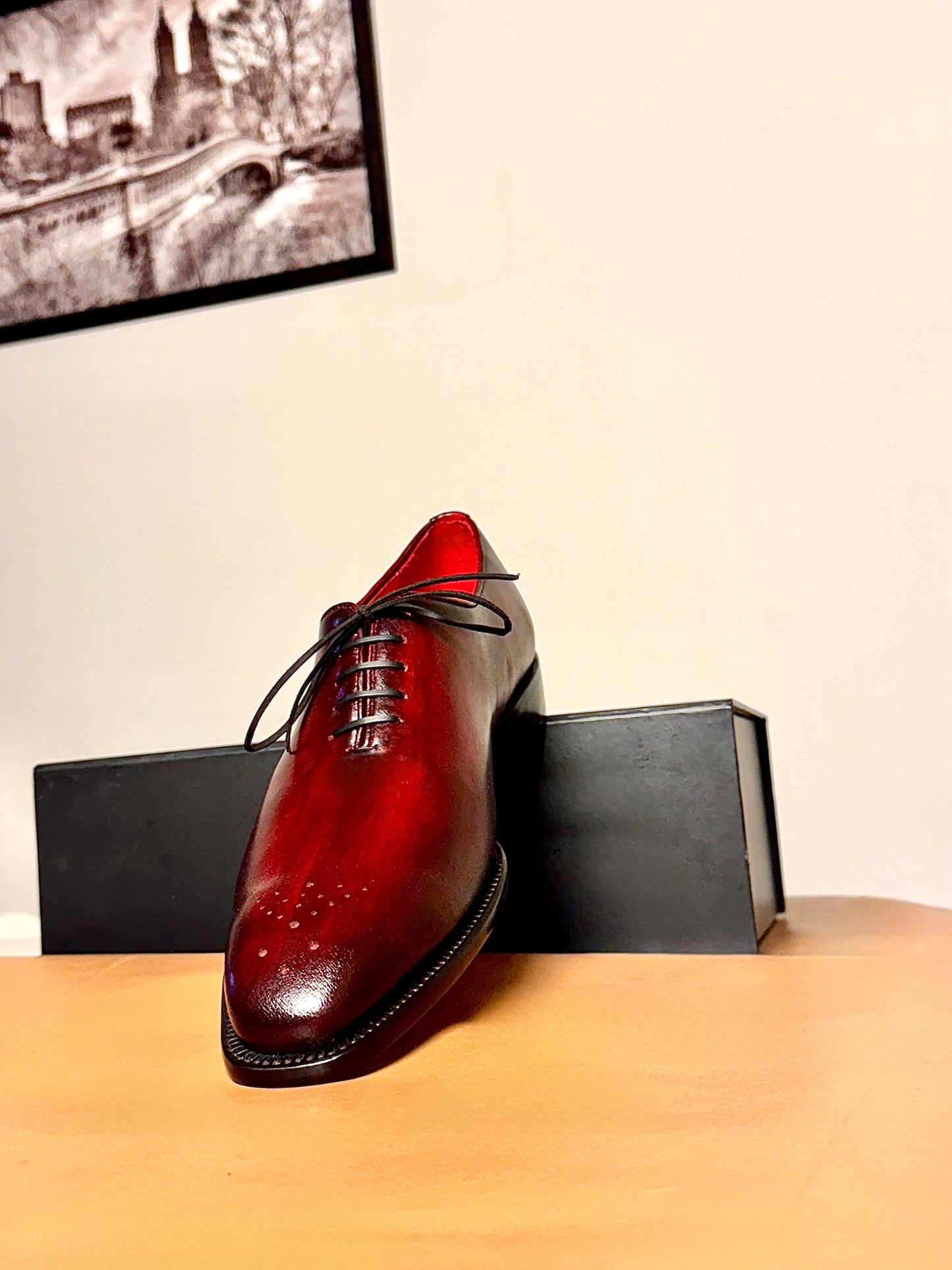 Red Medallion Wholecut Oxford