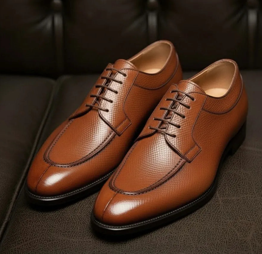 Tan Hatch Grain Derby