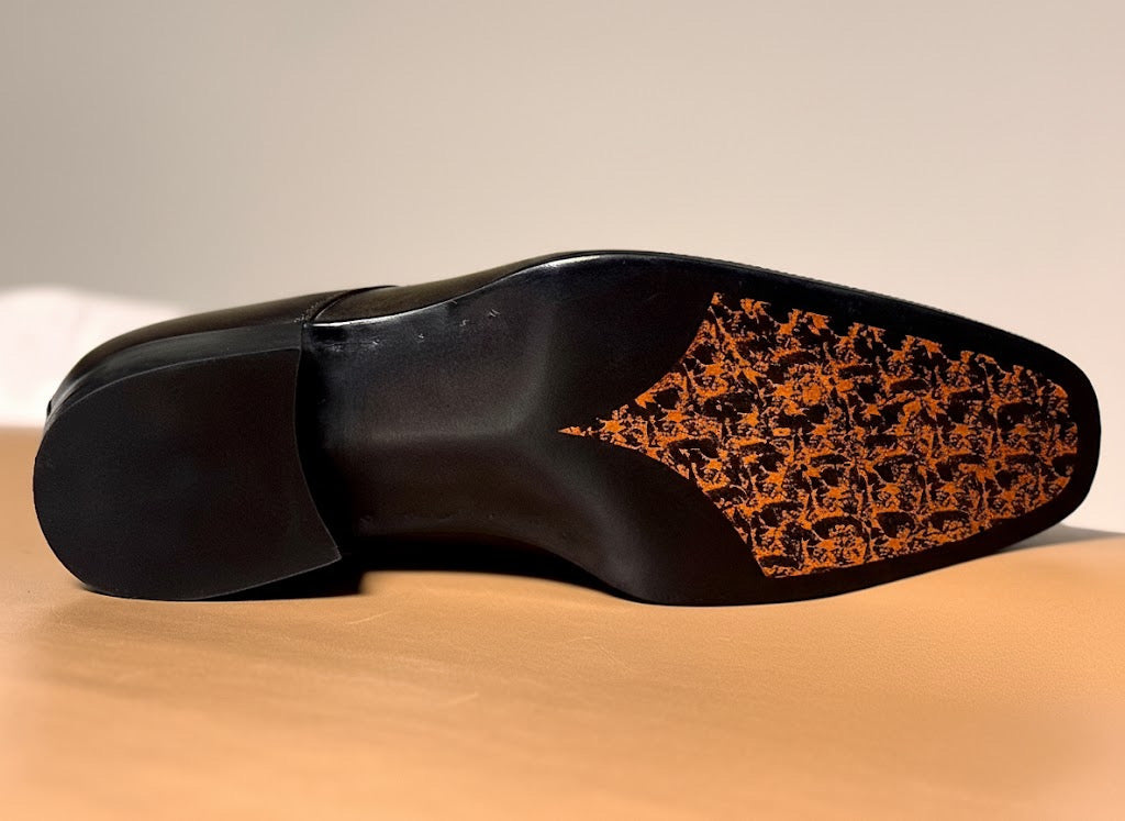 Black wingtip oxford