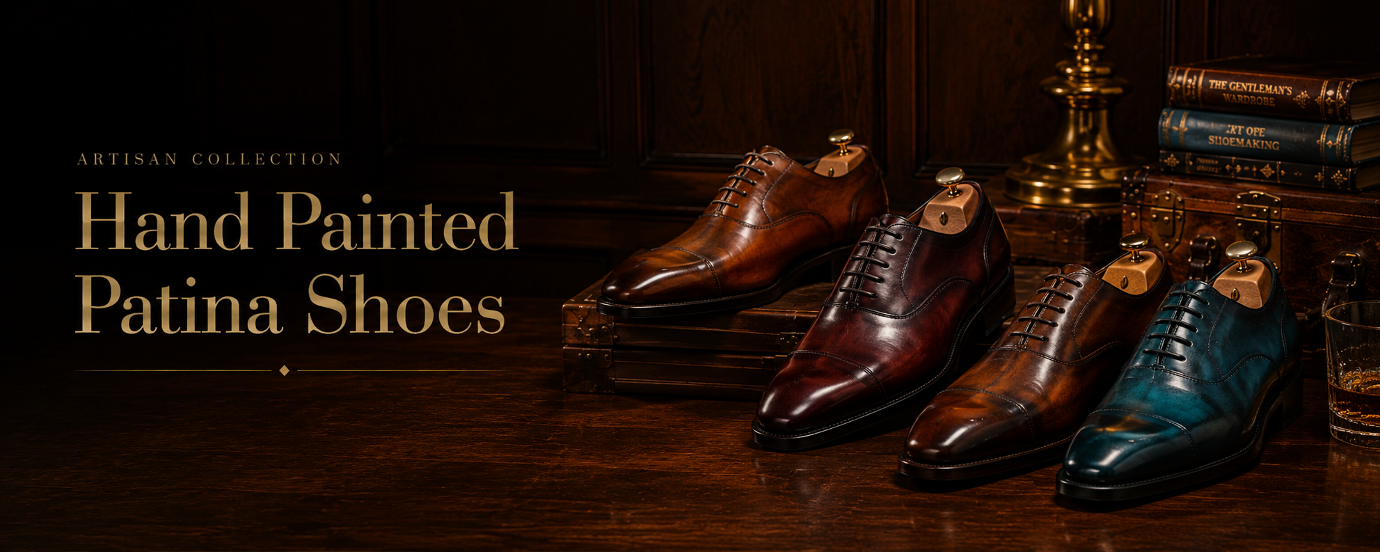 Hand Painted Patina Shoes