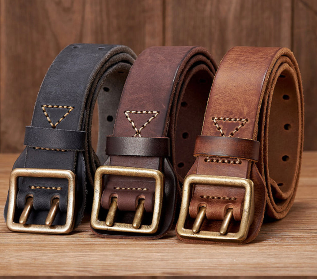 Leather belt