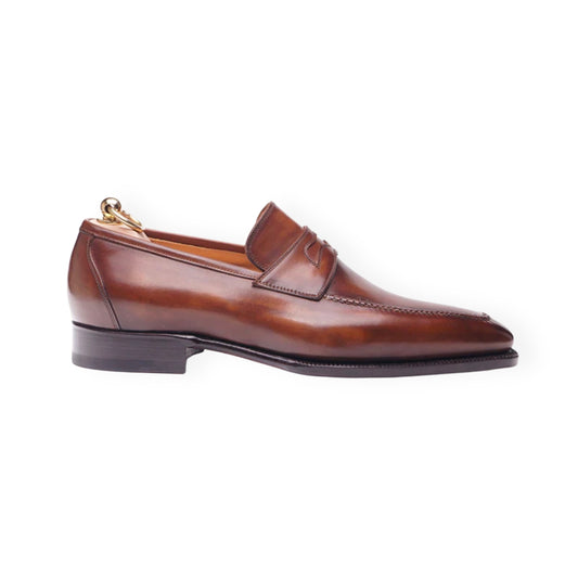 Brown penny loafers