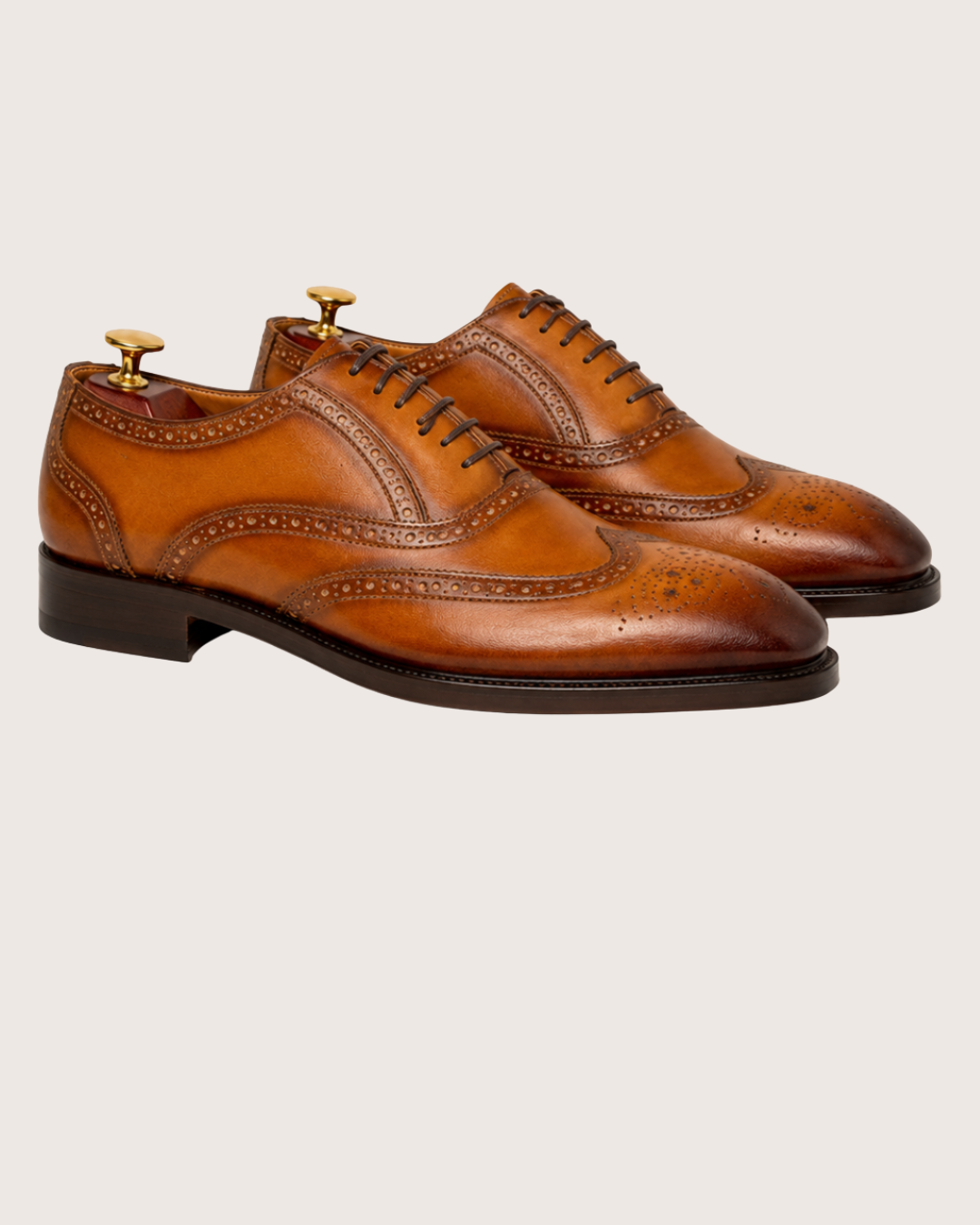Tan wingtip Oxford