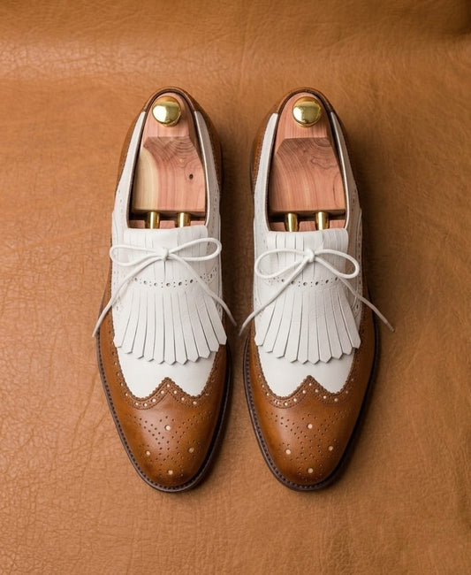 Two-Tone Spectator Kiltie Brogues