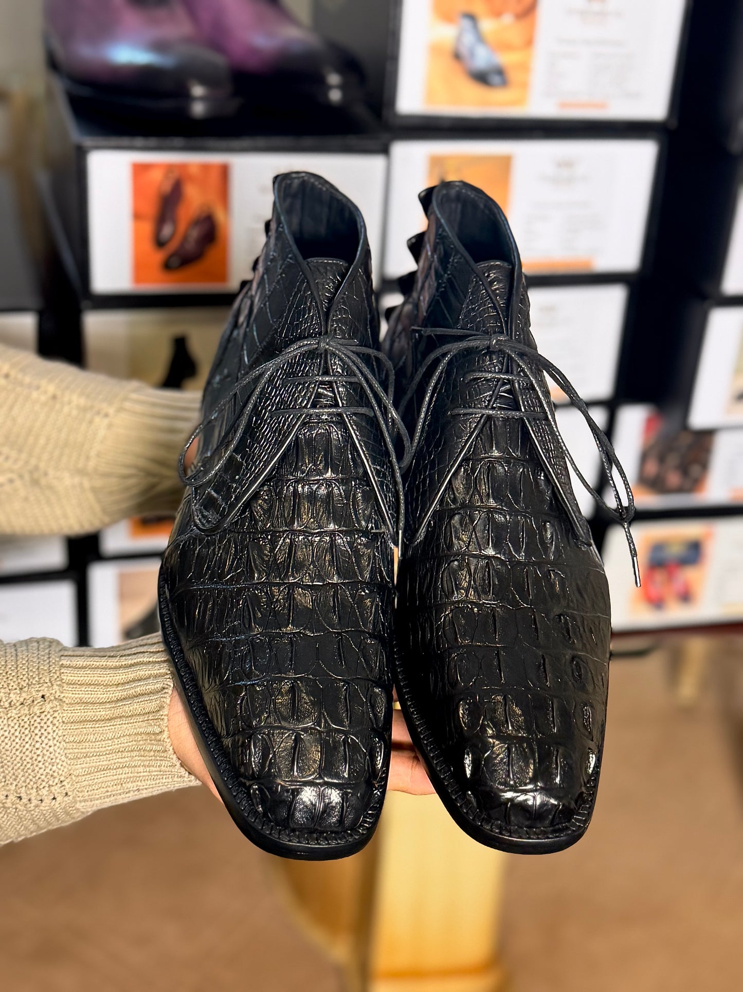 Crocodile chukka boots