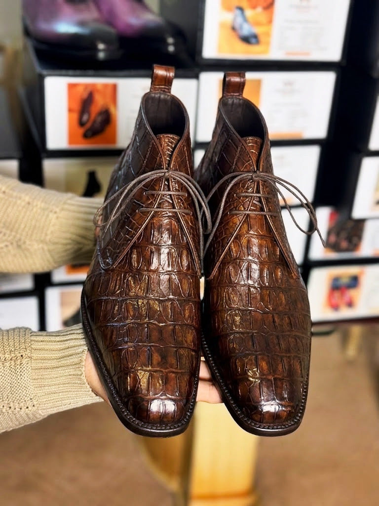 Crocodile chukka boots