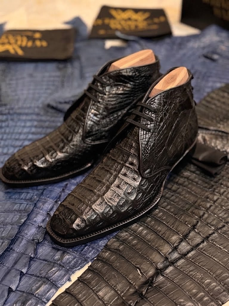 Black Alligator Boots