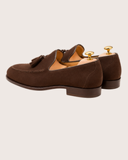 Dark brown tassel loafers