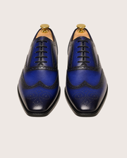 Blue wingtip oxford