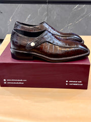 Brown crocodile Norwegian Monkstrap