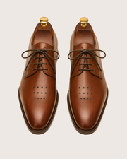 Brown medallion derby