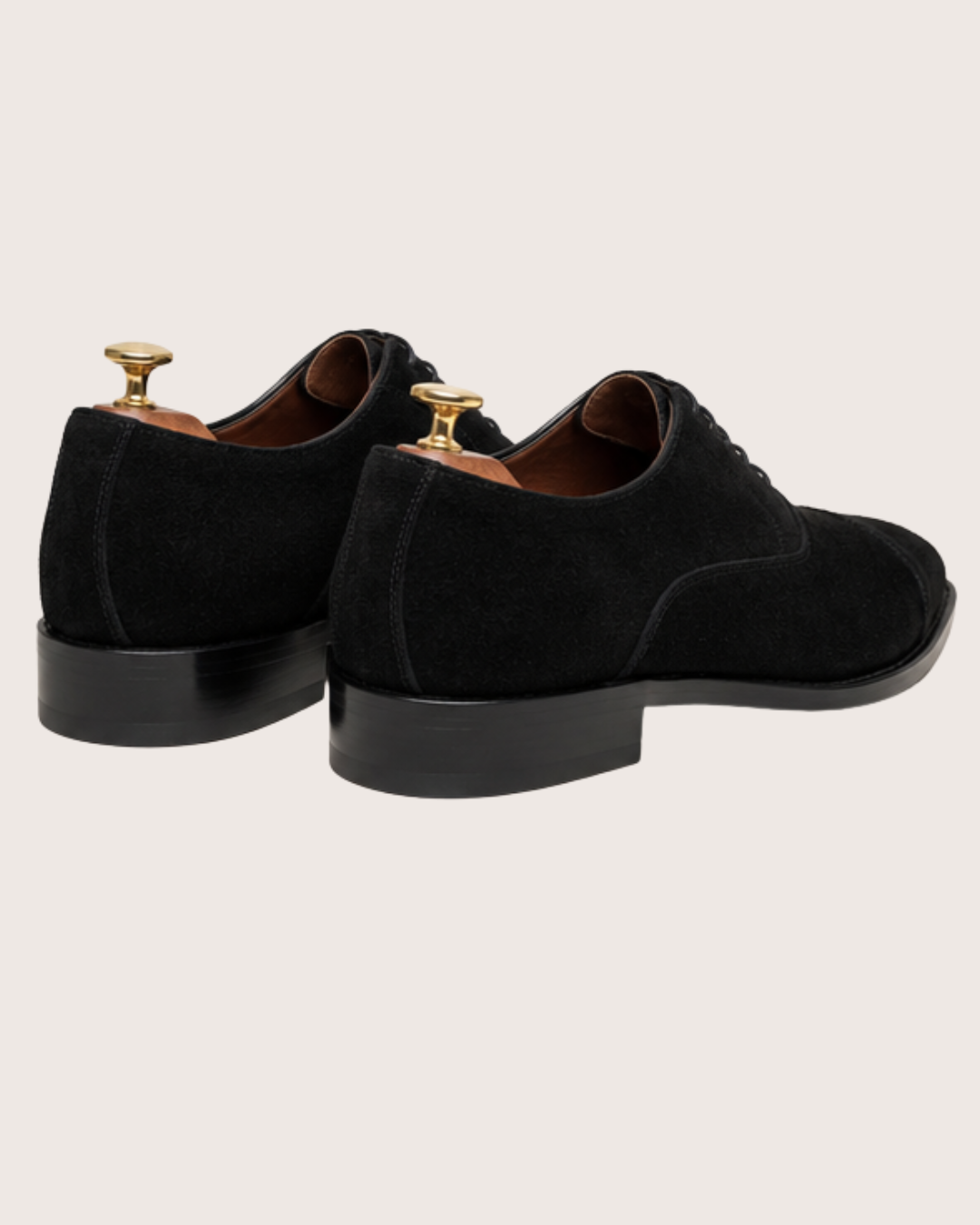 Black suede oxford