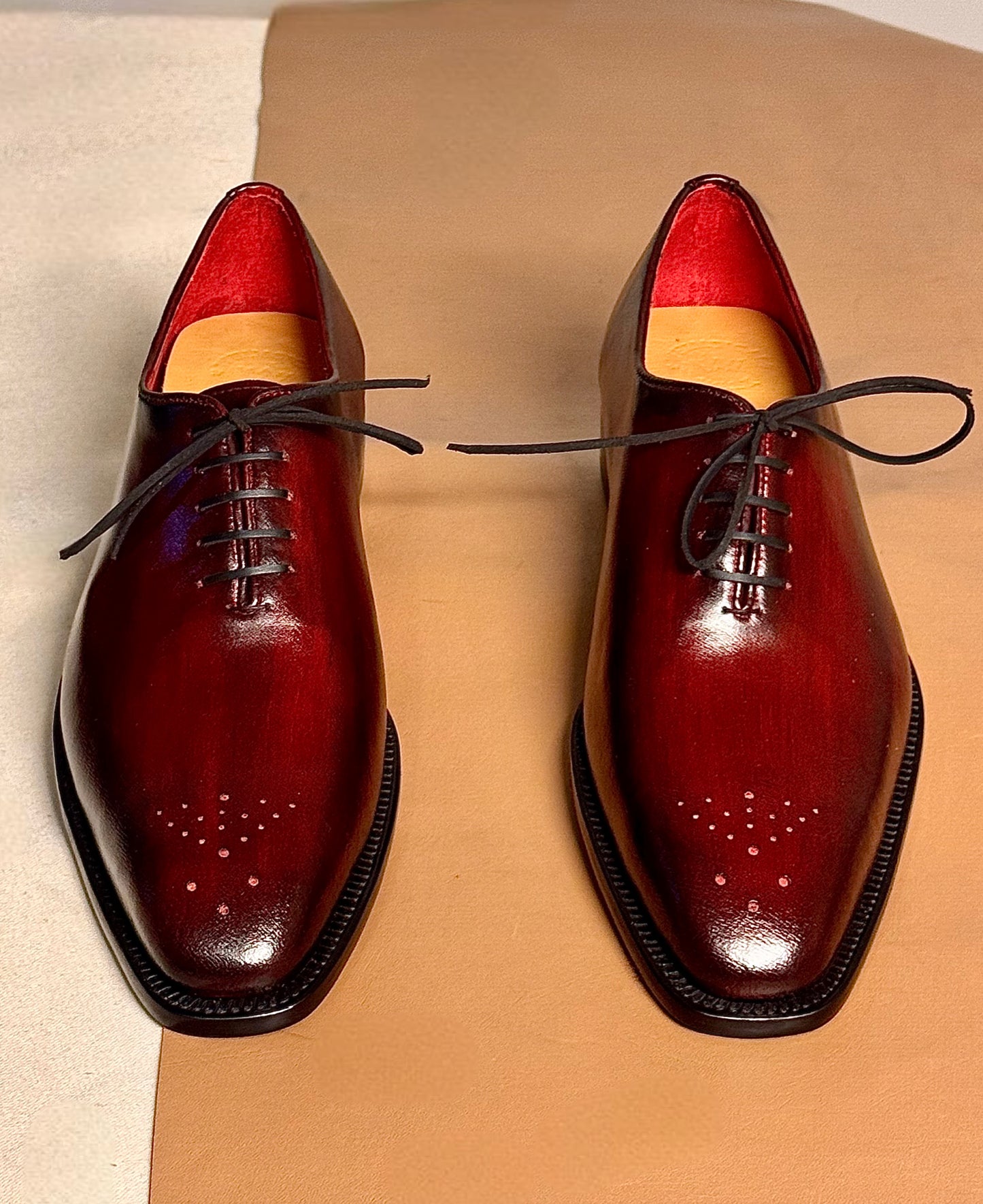 Red Medallion Wholecut Oxford