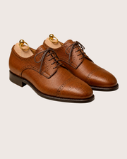 Tan Semi-brogue derby