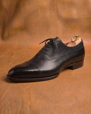 Black hatch grain oxford