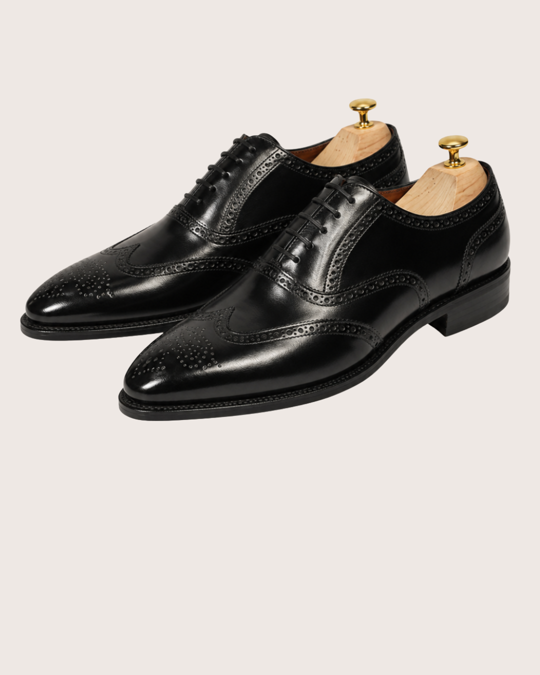 Black wingtip oxford
