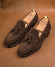Dark brown tassel loafers