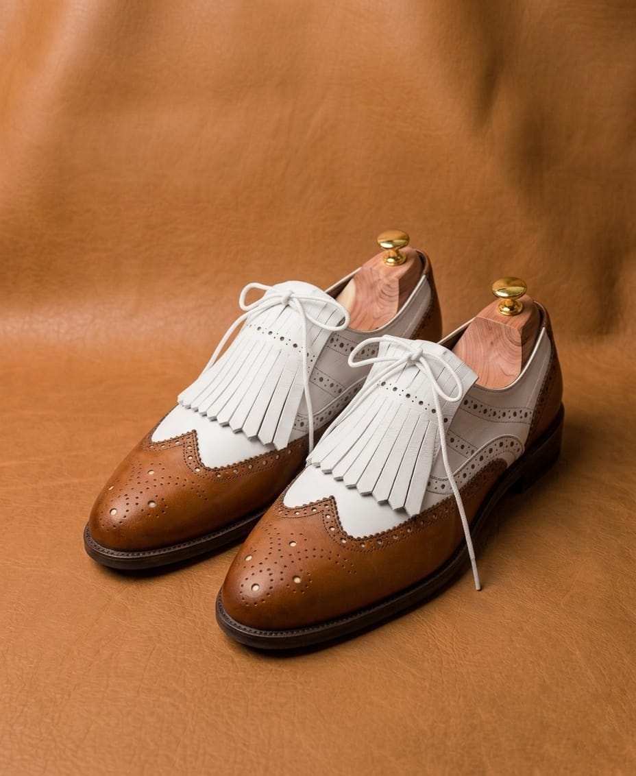 Two-Tone Spectator Kiltie Brogues