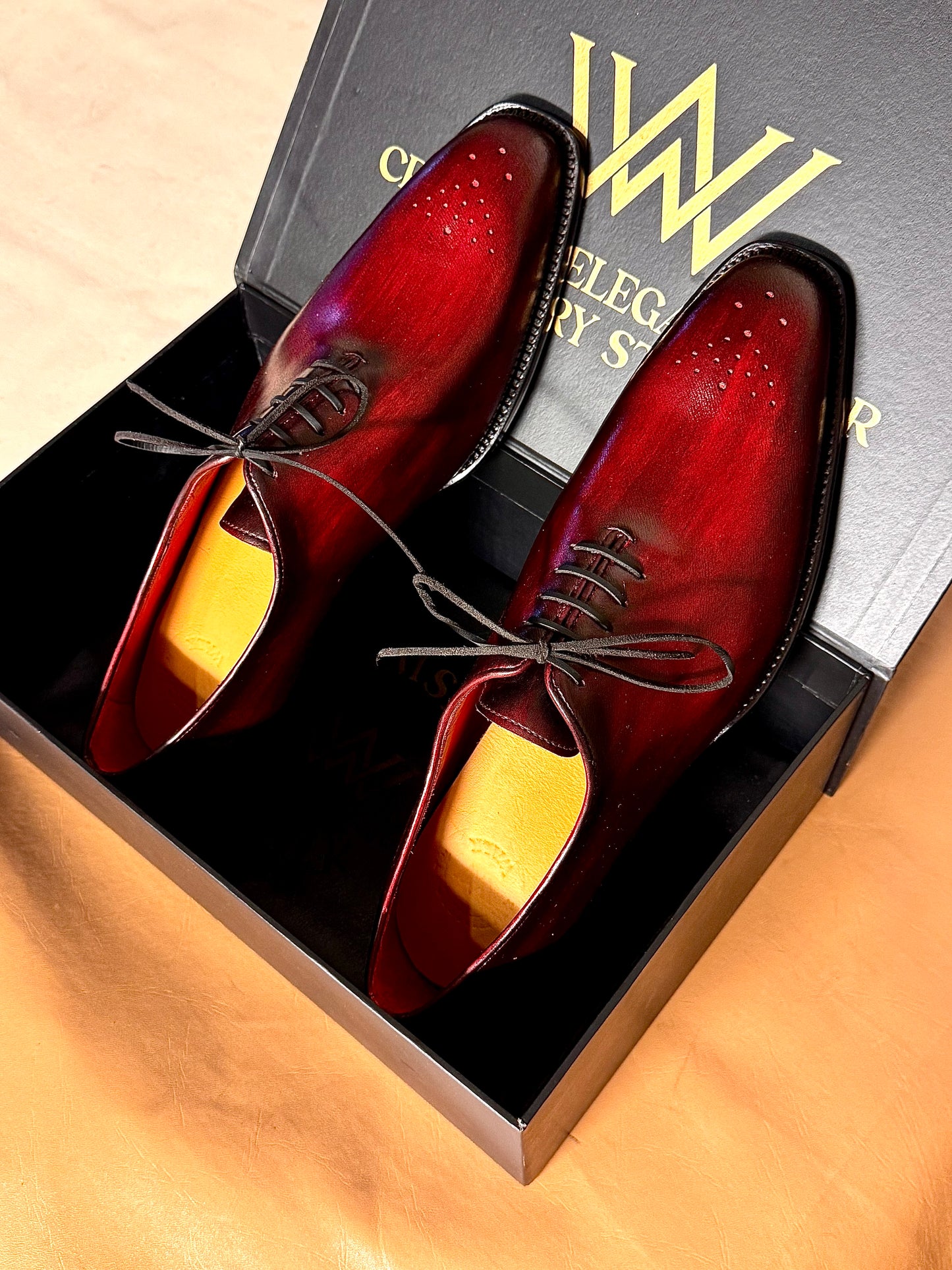 Red Medallion Wholecut Oxford