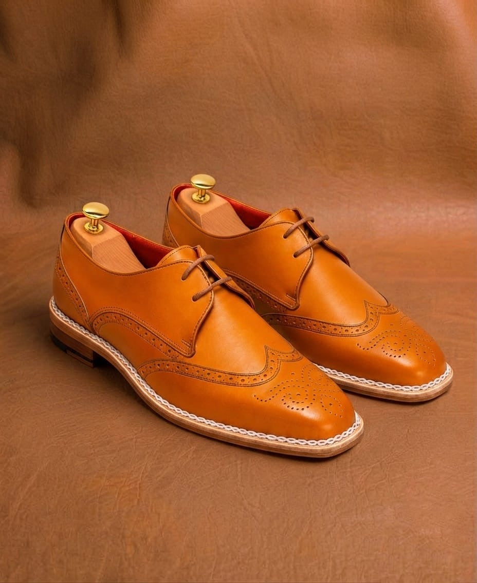 Men's Tan Norwegian Stitch Derby