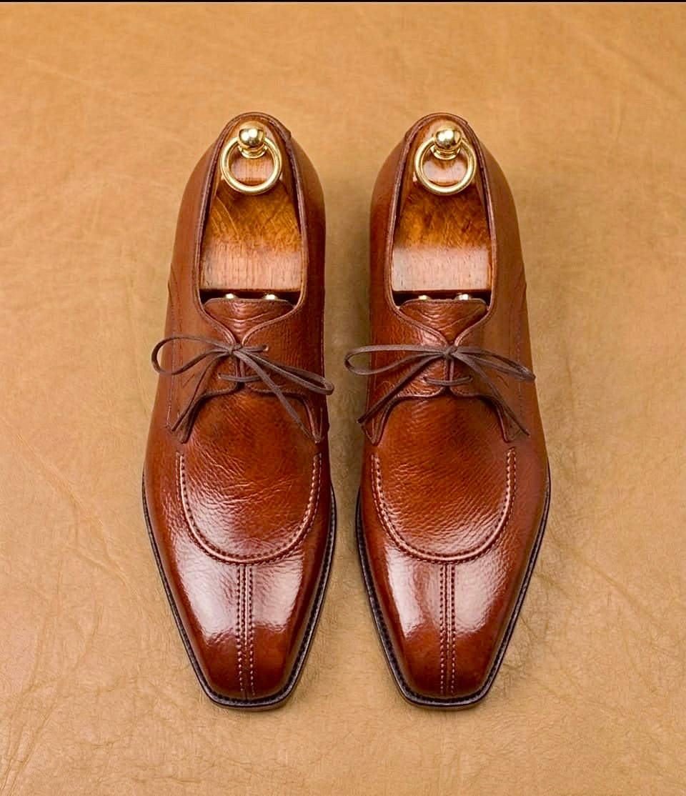Chiseled Split-Toe Derby Shoes