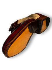 Burgundy wingtip Derby
