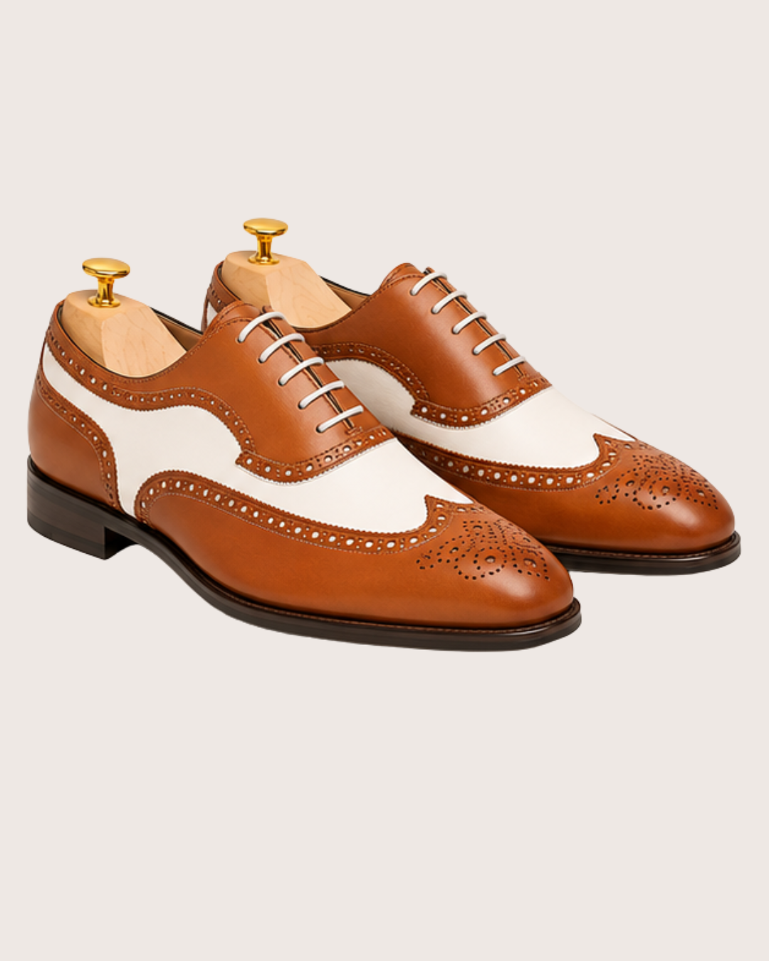 Tan & white spectator