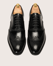 Black wingtip oxford