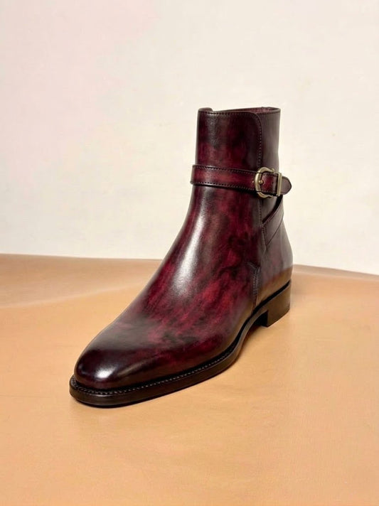 Burgundy Jodhpur Boots