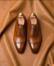 Tan chiselled Toe Oxford