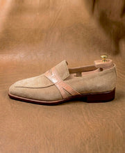 Two-Tone Tassel Loafers for Men