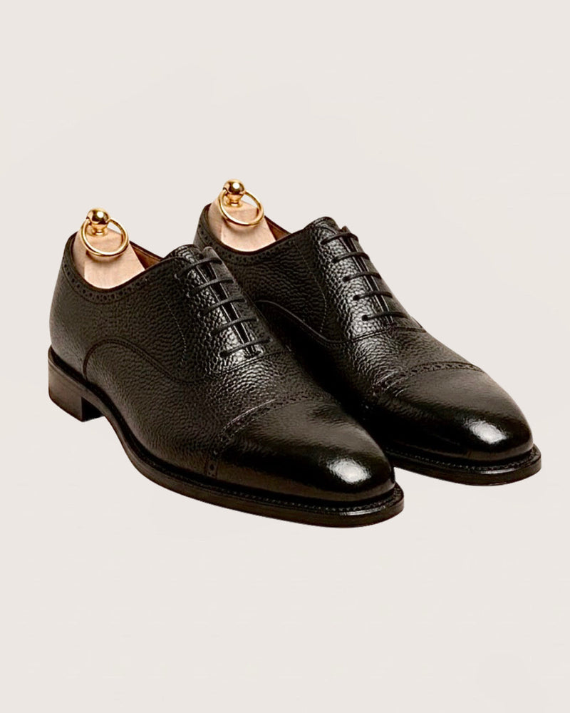 Black Grain Leather Oxford