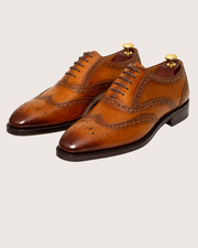 Tan wingtip Oxford