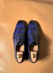 Blue wingtip oxford
