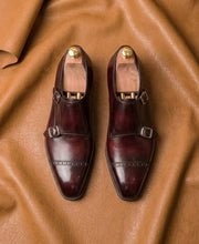 Burgundy Double Monkstrap