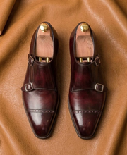 Burgundy Double Monkstrap