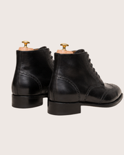 Black Derby Boots for Men, Handmade & Welted