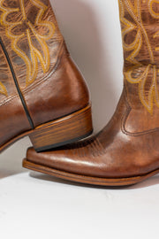 Brown vintage cowboy boots