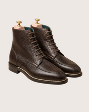 Brown Norwegian Stitch Derby Boots