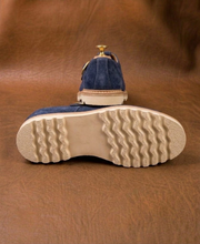 Navy Blue Strap Loafers for Men