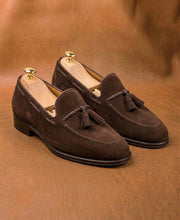 Dark brown tassel loafers