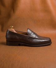 Dark Brown Penny Loafers for Men