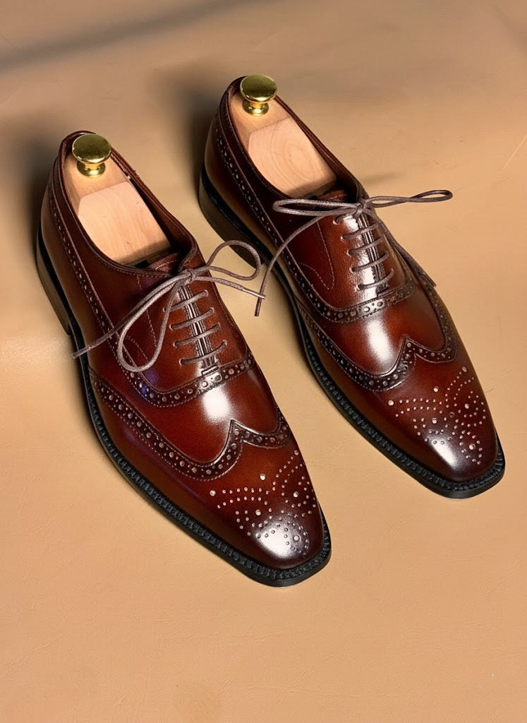 Men's Mahogany Wingtip Oxford