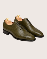 Olive Green crocodile oxford