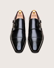 Black Double monkstrap