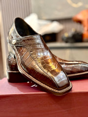 Brown crocodile Norwegian Monkstrap