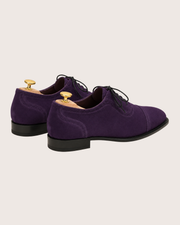 Purple suede oxford