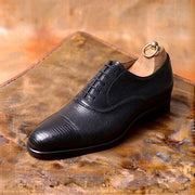 Black lizard skin oxford