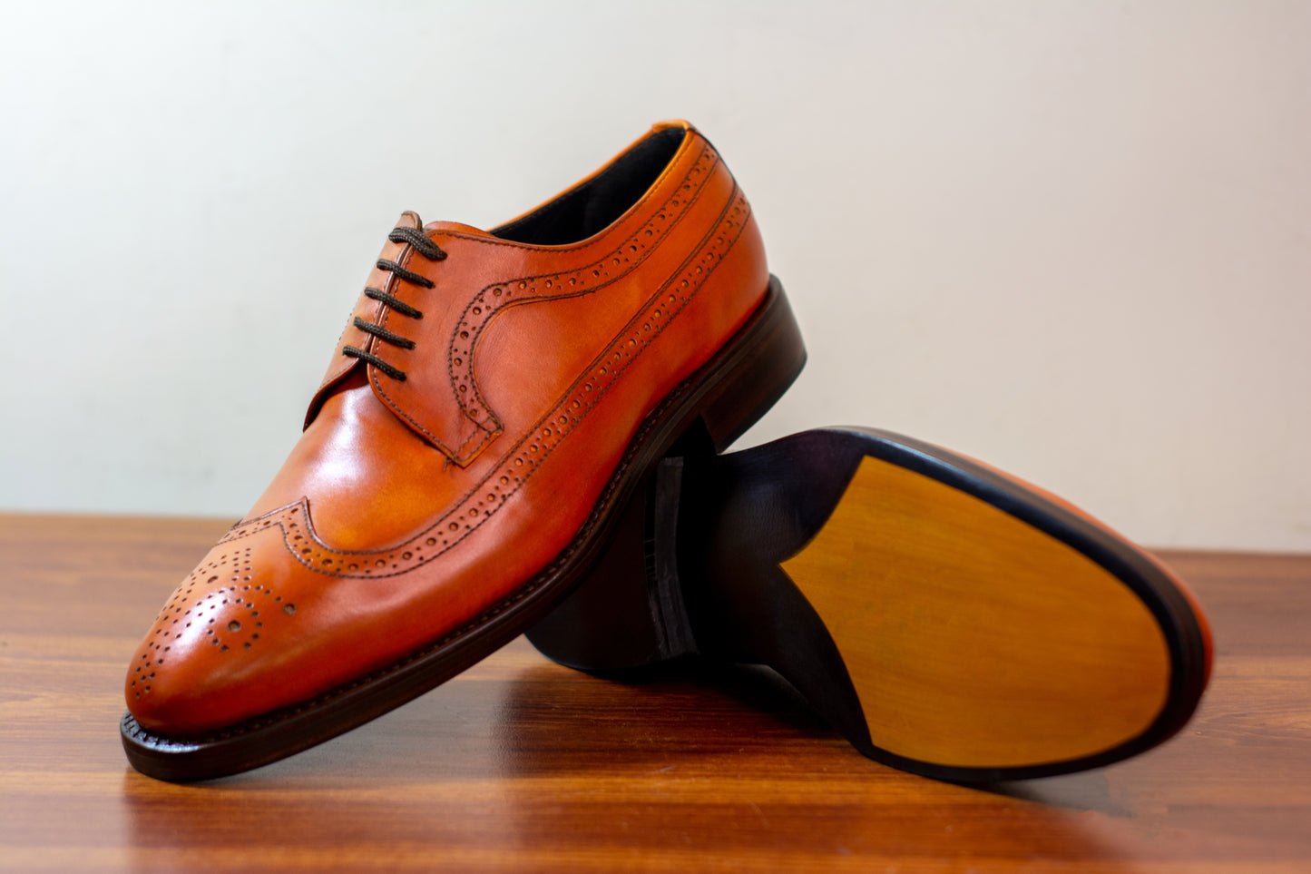 Semi brogue Oxford shoes