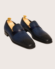 Men's Blue Patina Stingray Loafers